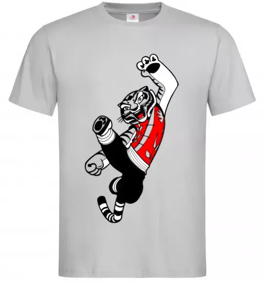 Чоловіча футболка Майстер Тигриця Сірий фото