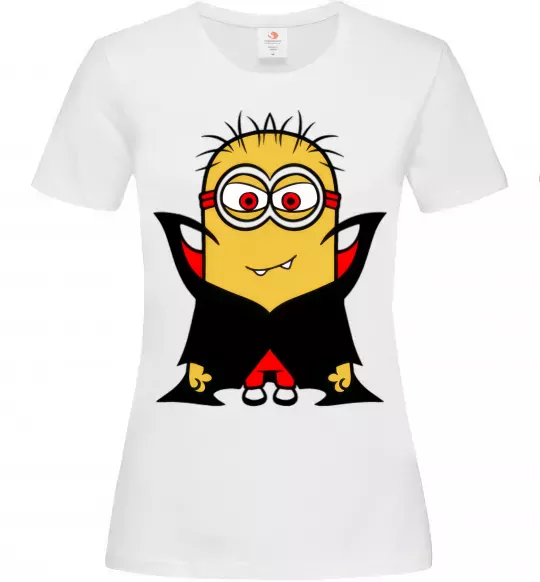 Женская футболка Посіпака Дракула Белый фото