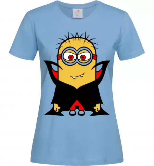 Женская футболка Посіпака Дракула Голубой фото