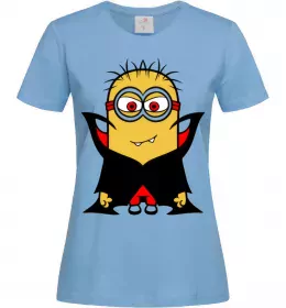 Женская футболка Посіпака Дракула Голубой фото