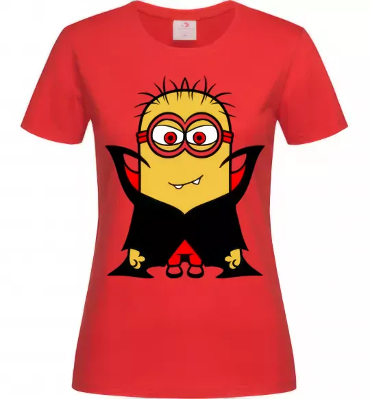 Женская футболка Посіпака Дракула Красный фото