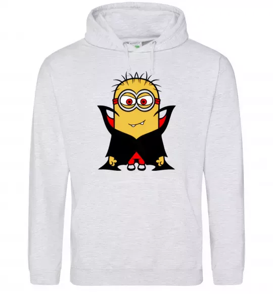 Чоловіча толстовка (худі) Посіпака Дракула Сірий меланж фото