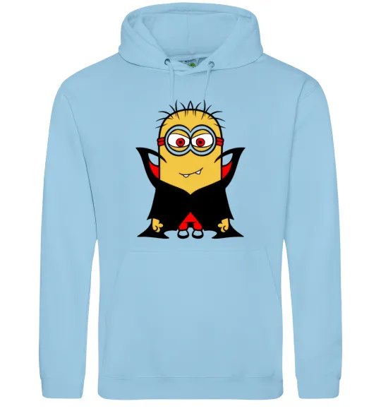 Чоловіча толстовка (худі) Посіпака Дракула Блакитний фото