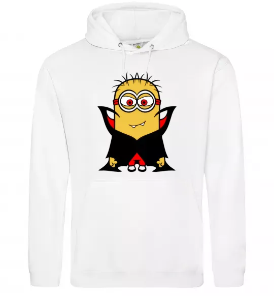 Женская толстовка (худи) Посіпака Дракула Белый фото