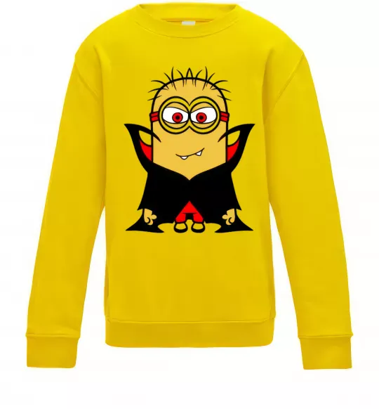 Детский Свитшот Посіпака Дракула Солнечно желтый фото