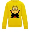 Детский Свитшот Посіпака Дракула Солнечно желтый фото