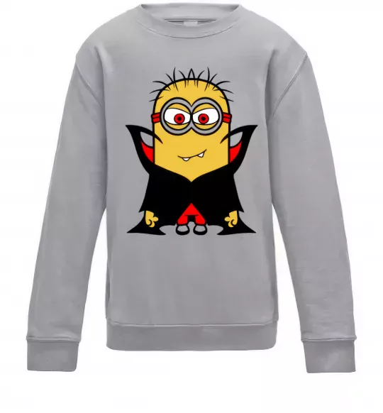 Детский Свитшот Посіпака Дракула Серый меланж фото