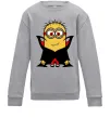Детский Свитшот Посіпака Дракула Серый меланж фото