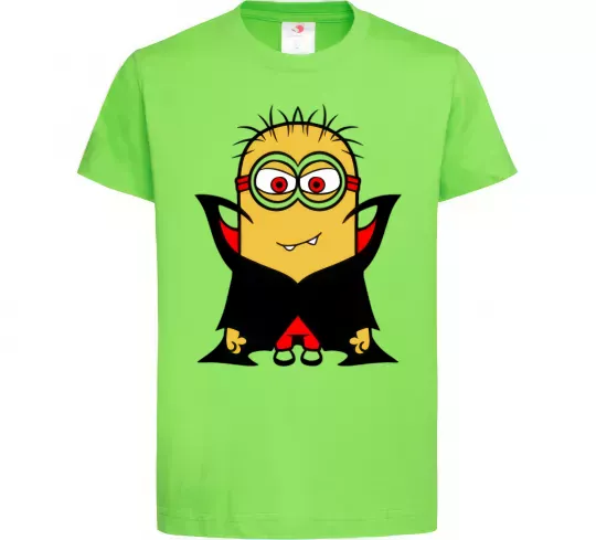 Дитяча футболка Посіпака Дракула Лаймовий фото