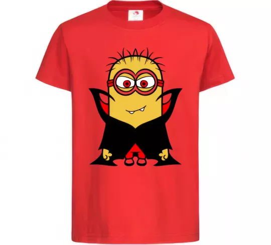 Дитяча футболка Посіпака Дракула Червоний фото