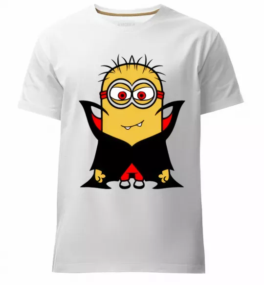 Мужская премиум футболка Посіпака Дракула Белый фото