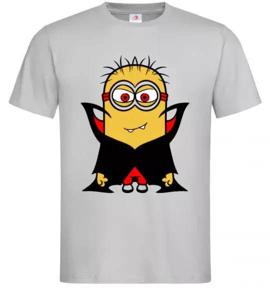 Чоловіча футболка Посіпака Дракула Сірий фото