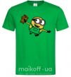 Мужская футболка Посіпака з ведмедиком Зеленый фото