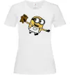 Жіноча футболка Посіпака з ведмедиком Білий Жіноча футболка Посіпака з ведмедиком Білий фото