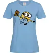 Жіноча футболка Посіпака з ведмедиком Блакитний Жіноча футболка Посіпака з ведмедиком Блакитний фото