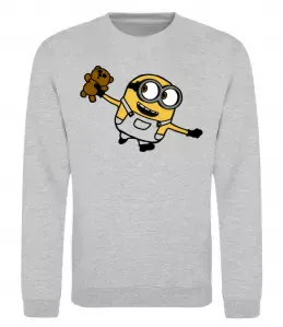 Світшот Міньойни Орландо Сірий меланж фото