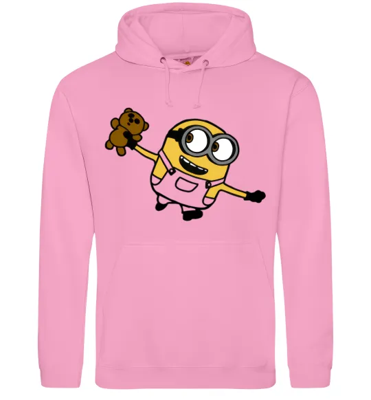 Чоловіча толстовка (худі) Посіпака з ведмедиком Рожевий фото