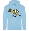 Чоловіча толстовка (худі) Посіпака з ведмедиком Блакитний фото