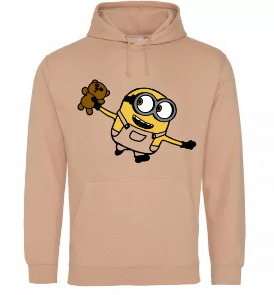 Женская толстовка (худи) Посіпака з ведмедиком Песочный фото