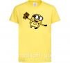 Дитяча футболка Посіпака з ведмедиком Лимонний фото