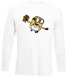 Лонгслив Посіпака з ведмедиком Белый Лонгслив Посіпака з ведмедиком Белый фото