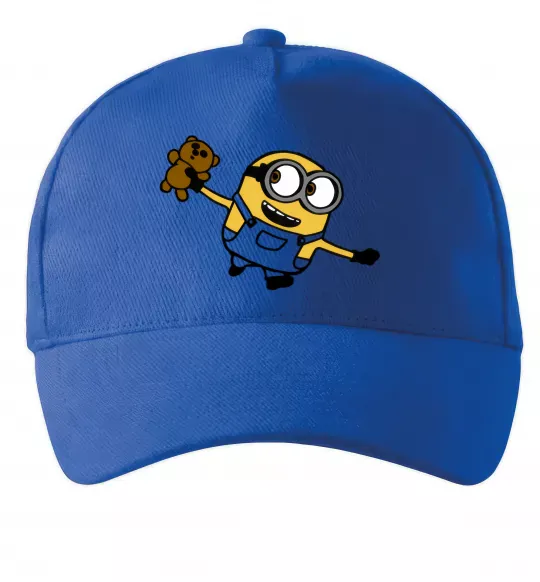 Кепка Посіпака з ведмедиком Яскраво-синій фото
