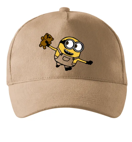 Кепка Посіпака з ведмедиком Песочный фото