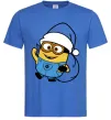Чоловіча футболка Посіпака Новий Рік Яскраво-синій фото