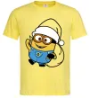 Чоловіча футболка Посіпака Новий Рік Лимонний фото