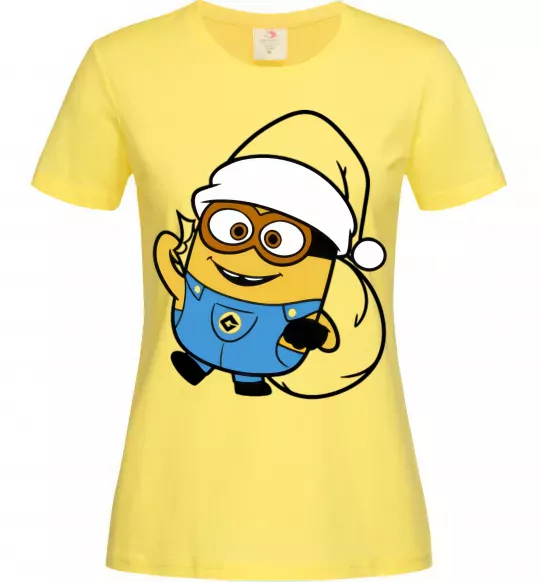 Жіноча футболка Посіпака Новий Рік Лимонний фото