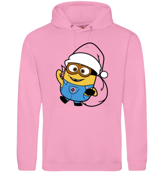 Чоловіча толстовка (худі) Посіпака Новий Рік Рожевий фото