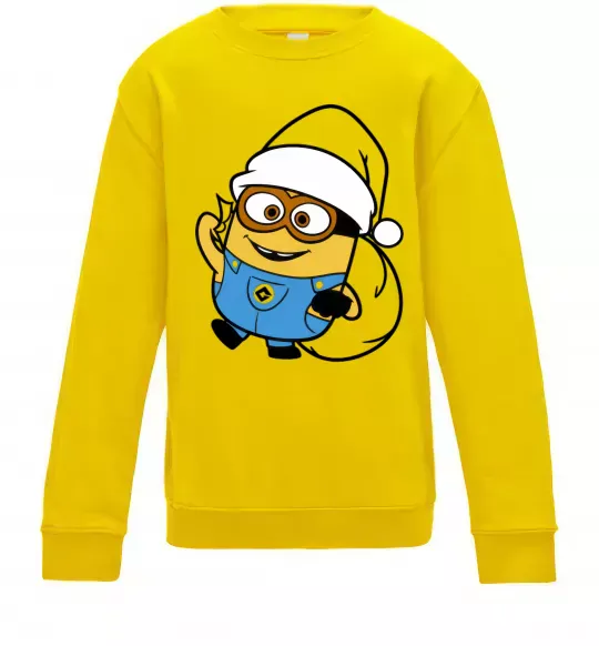 Детский Свитшот Посіпака Новий Рік Солнечно желтый фото