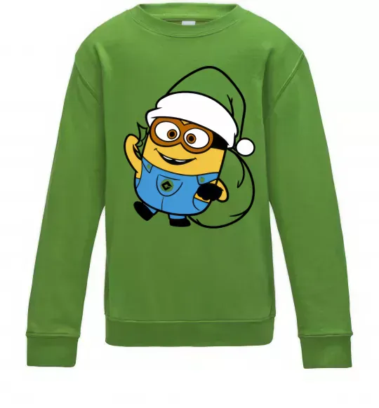 Детский Свитшот Посіпака Новий Рік Лаймовый фото
