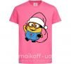 Дитяча футболка Посіпака Новий Рік Яскраво-рожевий фото