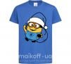 Дитяча футболка Посіпака Новий Рік Яскраво-синій фото