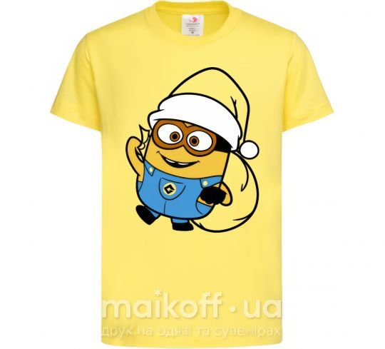 Детская футболка Посіпака Новий Рік Лимонный фото
