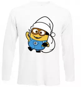 Лонгслив Посіпака Новий Рік Белый фото