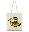 Еко-сумка Міньйон качечка Бежевий фото