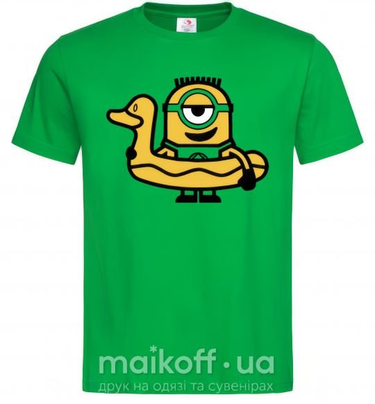 Мужская футболка Миньон уточка Зеленый фото