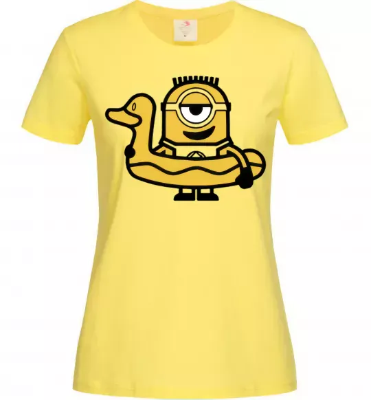 Женская футболка Міньйон качечка Лимонный фото