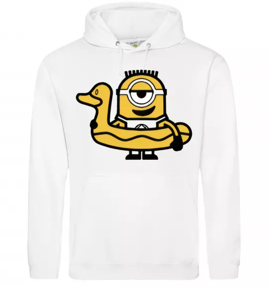 Жіноча толстовка (худі) Міньйон качечка Білий фото