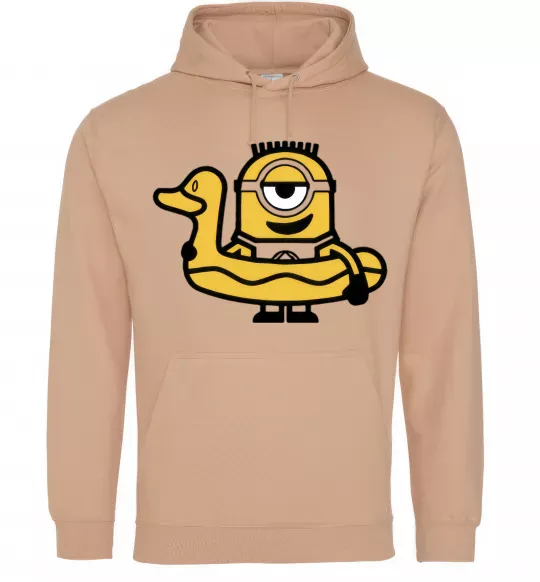 Жіноча толстовка (худі) Міньйон качечка Пісочний фото
