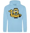 Жіноча толстовка (худі) Міньйон качечка Блакитний фото