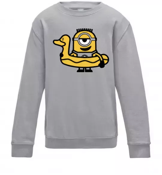 Дитячий світшот Міньйон качечка Сірий меланж фото
