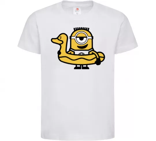 Дитяча футболка Міньйон качечка Білий фото