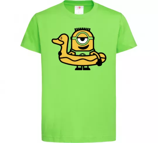 Дитяча футболка Міньйон качечка Лаймовий фото