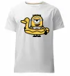 Чоловіча преміум футболка Міньйон качечка Білий фото