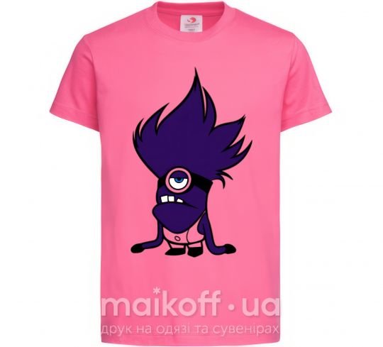 Детская футболка Миньон фиолетовый Ярко-розовый фото