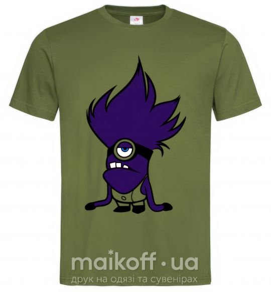 Чоловіча футболка Миньон фиолетовый Оливковий фото