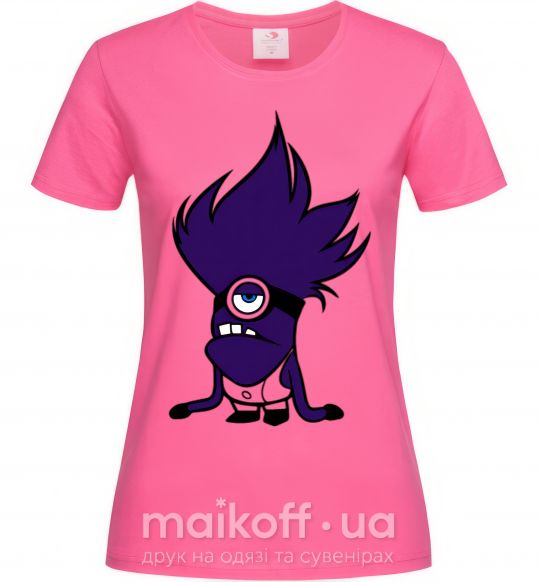 Жіноча футболка Миньон фиолетовый Яскраво-рожевий фото